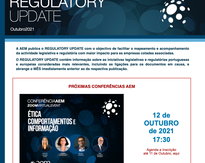 AEM – REGULATORY UPDATE de OUTUBRO de 2021
